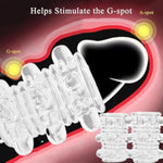 Penis Sleeve Pump Sex Toys For Men, 2Pcs Cock Sleeve Penis Ring Extension For Mens Sex Toys, Reusable Penis Pumps Extender For Couples Sex Toys,Silicone Cockring Penis Enlarger Adult Sex Toy For Men