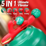 Sex Toys Vibrator Dildo, Adult Toys For Women G Spot Vibrator Clitoral Stimulation With 10 Unique Kneading & Vibrating Modes, 10 Tapping Patterns Rabbit Vibrator Adult Sex Toys & Games