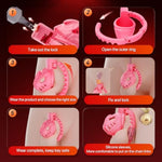 Male Chastity Cage, Small Lightweight Chastity Device With Adjustable 8 Sizes And Invisible Lock, Man Penis Exercise Bondage Gear & Accessories Sex Toys For Men Female Adult Toy