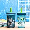 Campout and Camping Kelso Tumbler Set, Leak-Proof Screw-On Lid with Straw, Bundle for Kids Includes Plastic and Stainless Steel Cups with Bonus Sipper, 3pc Set, Non-BPA,15 fl oz