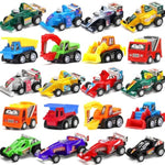 Pull Back Car, 20 Pcs Assorted Mini Truck Toy And Race Car Toy Kit Set, Play Construction Vehicle Playset For Boy Kid Child Party Favors Birthday Game Supplies Pinata Stuffers Easter Egg Hunt Fillers