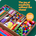 Crafting Kit for Kids Ages 4-12, Arts and Crafts Vault, Birthday Gift for Boys and Girls