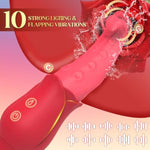 Tongue Vibrator Dildo Sex Toys For Women - 3In1 G Spot Vibrators Clitoral Nipple Stimulator With 7 Licking & 7 Vibrating Modes, Adult Rose Sex Toy For Couples Womens Female Clitoris Pleasure Tools