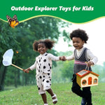 Kids Explorer Kit & Bug Catcher For Kids, Outdoor Toys With Large Portable Wooden Bug Habitat, Butterfly Net, Magnifier, Observation Cup, 15 Insect Cards For Toddler 3-8 Year Old Boy Gift