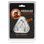 Tri-Sport – Silicone Cockring & Ballstretcher – Stretchy Men'S Pleasure Toy – Couples Adult Toy – Intimate Accessory – Flexible & Wearable – Clear
