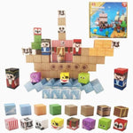 Magnetic Blocks Pirate Ship Magnet Cubes 100Pcs Montessori Building Block Sets Stem Sensory Construction Toys For Boys Girls Ages Kids 3-12 Birthday Party Gifts