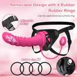 Strap On Dildo Vibrator Strap On Harness Adult Sex Toys For Women, With 10 Powerful Vibration App Remote Control & G Spot Clitoral Stimulation Adult Toy & Games For Female Couple And Lesbian Pleasure