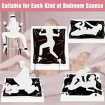 Bdsm Bed Restraints Sex Toys, Bondage Sex Bed Sheets Restraints Waterproof, Mess-Proof Play Sheet With Bed Straps Ball Gag Bdsm Whip, Sex Thing For Couples Kinkly Bedroom