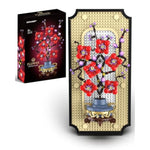 Plum Blossom Building Set for Adults, Botanical Flower Blocks Kit