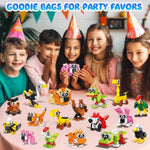 30 Pack Party Favors For Kids, 750 Pcs Animals Building Block Toy For Goodie Bag Stuffers, Toy Set For Classroom Student Prizes Easter Children'S Day Birthday Gift For Boys Girls Ages 6-12+