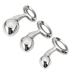 Massage Pure G Spot Double Head Anal Plug Stainless Steel Pleasure For Male Female Couple Masturbation Stick Anal Sex Toy 3.15 Inch