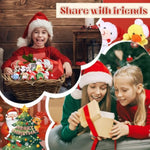12 Pcs Mini Christmas Stuffed Animal Plush Toys Plush Keychain With Santa Hat Tiny Xmas Doll Ornaments Christmas Tree Decor For Party Favors Classroom Prize Stocking Fillers