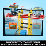 City Wharf Building Set With Crane - Includes Ship Train Truck, 4 Containers With Cargo Harbor Building Blocks | Large Construction Toy For For Adults Teens Kids Girls Boys 6-14+?1373Pcs?