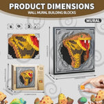 Micro Mini 3D Wall Art Building Blocks Set, 2376 Pcs, Perfect for Kids and Adults