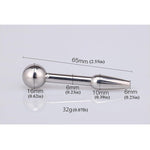 Stainless Steel Urethral Sound With Pink Gem Waterproof Urethral Dilator For Male Masturbation And Couple Play Solid Length (C—051)
