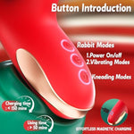 Sex Toys Vibrator Dildo, Adult Toys For Women G Spot Vibrator Clitoral Stimulation With 10 Unique Kneading & Vibrating Modes, 10 Tapping Patterns Rabbit Vibrator Adult Sex Toys & Games