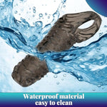 Penis Sleeve Threaded Reusable Enlarge Sleeves Thick Realistic Silicone Soft Cock Sheath Adult Sex Toys For Men Enlarger Girth Rings (Black)