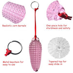 Glass Butt Plug,Crystal Anal Plug,Corn Butt Trainer with Safe Rope,Adult Sex Toys,Portable Bum Bomb Plug,Anal Masturbation Prostate Massager for Lesbian Gay and Couples