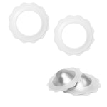 Silkyfit Barely-There Medical Grade Silicone Rings For Silverette Nursing Cups 2Pcs(Xl)-Only Silicone Rings