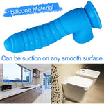 Realistic Dildo, Liquid Silicone Material No Any Smell Adult Sex Toys Penis, Strong Suction Cup For Hand-Free 2 Balls G-Spot Vaginal Discreet Package(Blue)