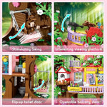 Creative Tree House Building Blocks Set, 840 Pcs Stem Forest Treehouse Toy With Swing And Animals – Birthday Gifts For Boys And Girls Ages 6-12+