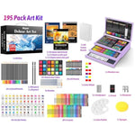 Deluxe Art Set with 195 Pieces for Drawing and Painting