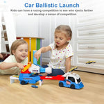 2-In-1 Truck Toy & Sticky Dart Board Set - Slide, Soft Dart Launch, Mini Car Launch, 29In Target, 28-Piece Kit For Boys & Girls Ages 3+, Indoor-Outdoor Play Set