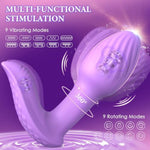 Sex Toys Remote Control Vibrator, 360° Rotating Wearable Dildo Vibrators With 9 Modes, Vibrating Discreet Couple Sex Toy Butterfly Vibrator For Anal G Spot Stimulator Prostate Massager