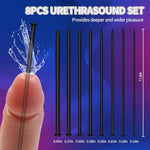 8 Sizes Of Urethral Dilators, Male Masturbation Toys That Can Be Used By Beginners To Advanced Users, Soft, Smooth And Easy To Operate.