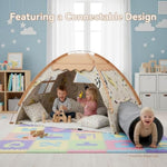 Kids Play Tent, Indoor Cat Theme Teepee House, Extra Large 70" X 45" X 43" Portable Foldable Playhouse,Kids Toys Playhouse For Boys & Girls, Gift For Birthday Christmas