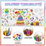 Giant Birthday Coloring Poster, 30 x 72 Inch DIY Party Art Activity