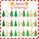 945 Pcs DIY Christmas Tree Craft Kit for Kids with Stickers & Holiday Decorations