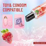 Personal Intimate Lubricant, Flavored Water-Based Lube, Silky Smooth Longlasting For Women, Men And Couples, Sugar-Free, Non-Staining, 6.8 Fl Oz (Strawberry)