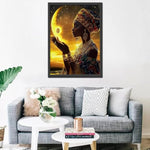 1000 Piece Jigsaw Puzzle of African Queen Painting for Adults
