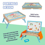 Art Creation Station Playset with 100 Magnets and Whiteboard Lid