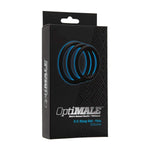 Optimale - Thin 3 C-Ring Set - Stretchy Silicone - Black