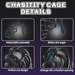 Male Chastity Cage, Small Chastity Device With 5 Sizes Rings And Urethral Sound For Man Penis Exercise Bondage Gear & Accessories Lightweight Adult Sex Toys Hollow Design (Tight Size - Black)