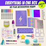 DIY Journal Kit for Girls Ages 8-12 with 50+ Accessories & Hardcover Journal