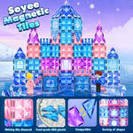 102-Piece Magnetic Princess Castle Building Tiles with 2 Stairs & 2 Dolls