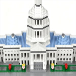 Micro Mini Building Block Sets For Adults, No Compatible With Lego, Green Capital Famous Landmark Building Moldel For Home & Office Decor, Moc 3D Creative Model Gifts For Christmas