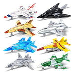 Fighter Jet Military Vehicle Airplane Toy Army Air Force Die Cast Aircraft Model Plane For Kids Toy Set Collection With Lights And Sounds Bump And Go Action Toy