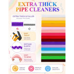 Bulk Pipe Cleaners for Crafts and DIY Projects with Handle