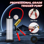 Penis Pump Manual Penis Pumps With Metal Handle Dick Pump With Pressure Gauge Sex Toys - Pumps & Enlargers Cock Pump With Dial Penile Vacuum Pump For Men To Increase Penis Size (2In)