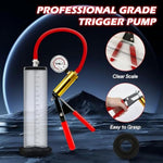 Penis Pump with Metal Handle and Pressure Gauge for Men - Increase Penis Size