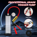 Penis Pump Manual Penis Pumps with Metal Handle Dick Pump with Pressure Gauge Sex Toys - Pumps & Enlargers Cock Pump with Dial Penile Vacuum Pump for Men to Increase Penis Size (2.25in)