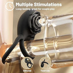 Vibrating Cock Ring Adult Sex Toys For Men, Silicone Penis Ring With Rose Clitoral Vibrator Couples Sex Toys, 8 Vibrations Adult Male Sex Toy Remote Control Vibrators For Men Female Couple Pleasure