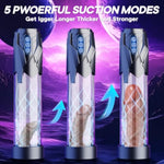 Electric Penis Pump Sex Toys For Men - Automatic Vacuum Dick Pump Male Sex Toys Penis Extender With 3 Powerful Sucking And 2 Training Modes And 3 Penis Ring, Adult Toys For Dick Enlarger Erection