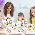 6 Set Christian Prayer Handprint Craft Kit for Kids, Sunday School Activity