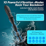 Vibrating Anal Beads Beginner-Friendly Butt Plug, Adult Sex Toy For Men Women Couples, Flexible Silicone Prostate Massger Anal Vibrator With 2 Motors 10 Vibrations, Anal Plug Anal Toy Anal Sex Toys