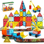 Magnetic Tiles For Kids Ages 3-5, 80Pcs Magnet Building Toys For Kid Age 4-8, Construction Buildiing Tile For Toddler 1-3, Kids Preschool Toys